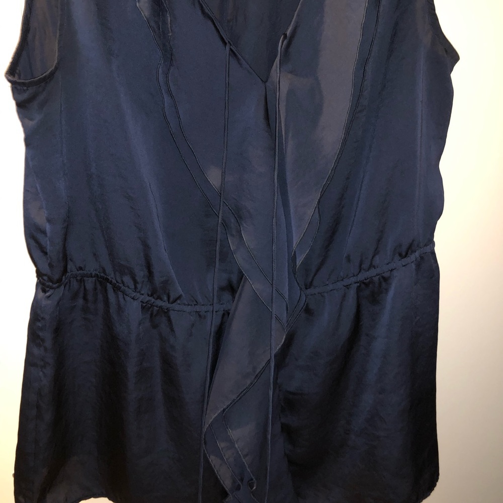 Sleeveless Ruffle Blouse